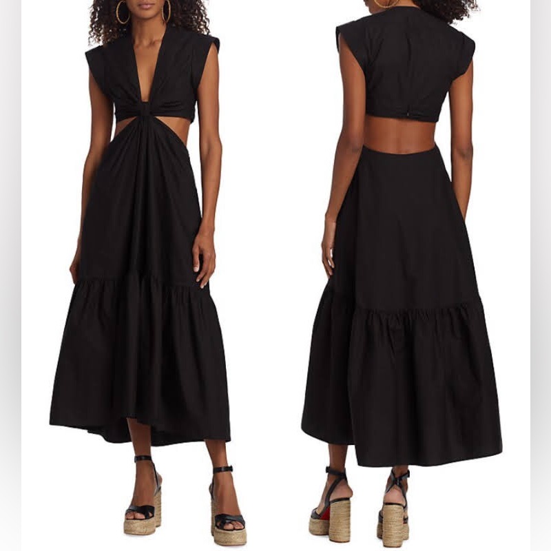Jason Wu Maxi Dress With Cutout Sides Nwt